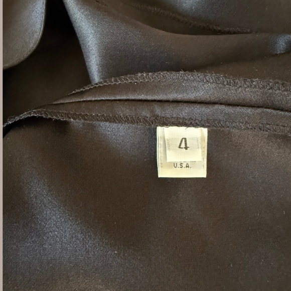 PETER SOM 100% Silk Black Strap Caplet Blouse 4 - Picture 4 of 5